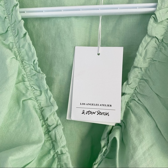 [Brand New] & Other Stories Linen Ruffled Crop Top - US 6 / EUR 38 - Picture 5 of 7